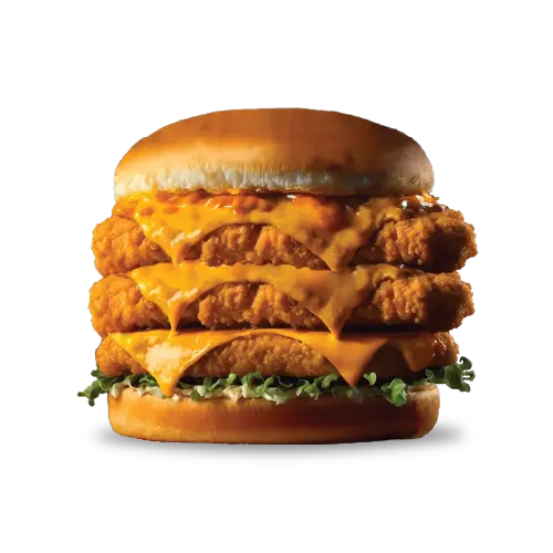 TRIPPLE CHICKEN BURGER